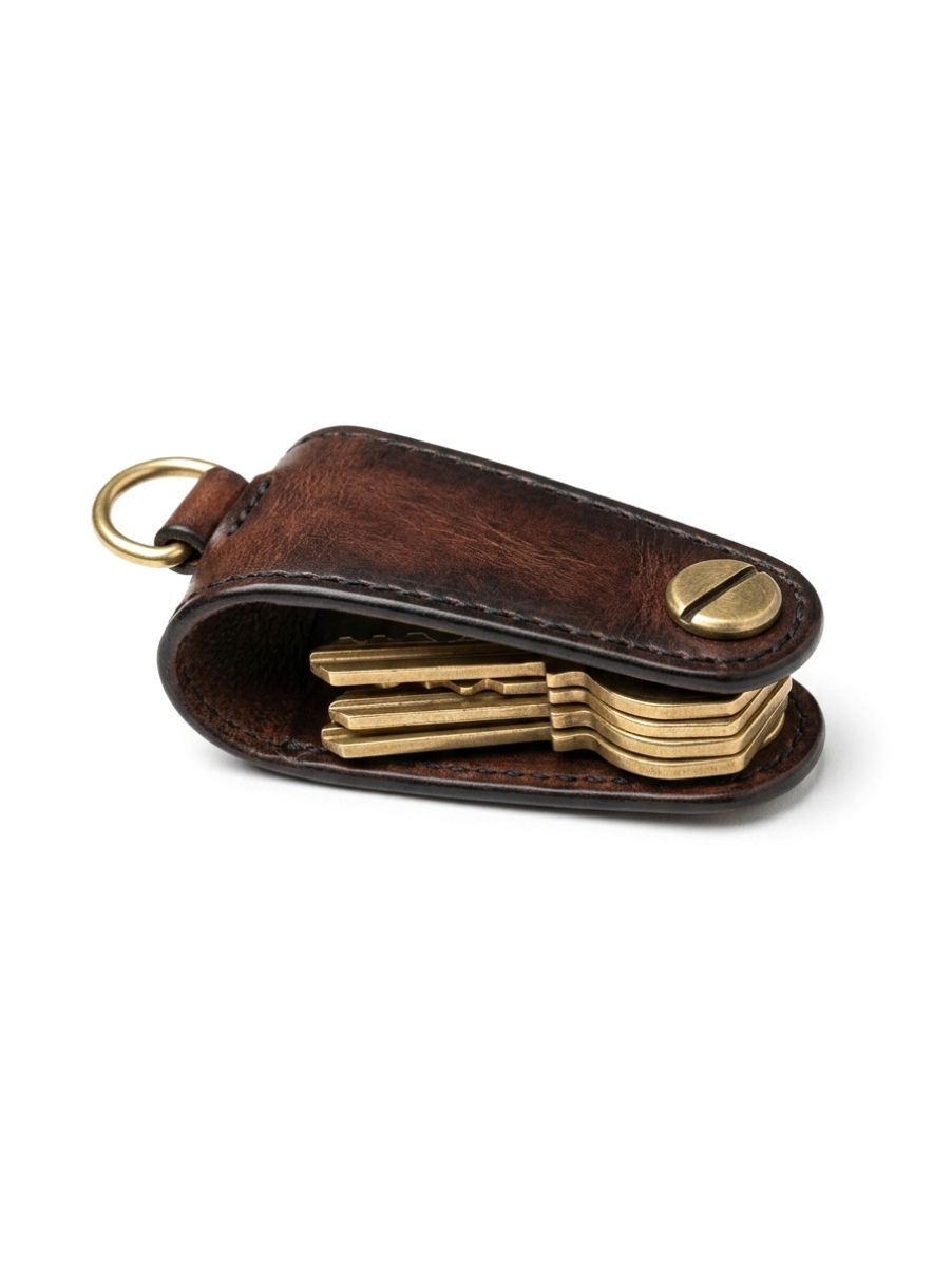 Burnished Leather Key Organizer
